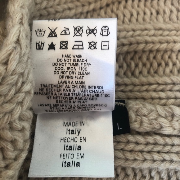 *SOLD* McQ Knit Poncho, szL - Picture 7 of 7